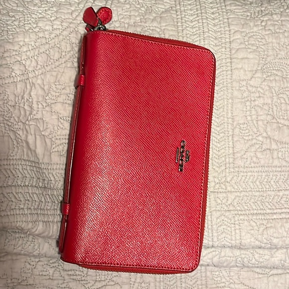 Coach Red Travel Organizer - Picture 1 of 5